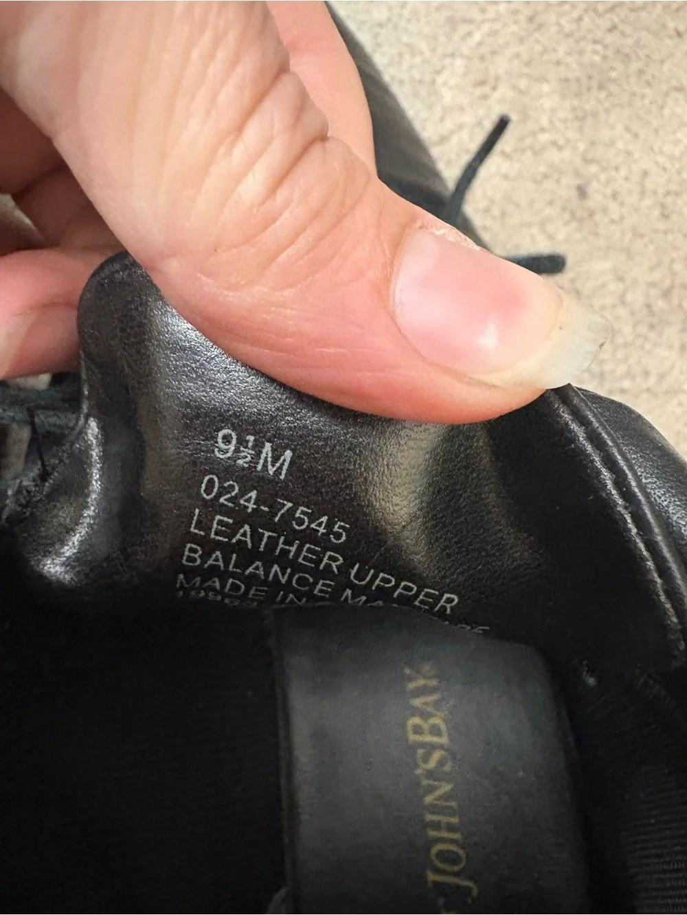 St. John's Bay Black Leather Chukka Lace-Up Boots